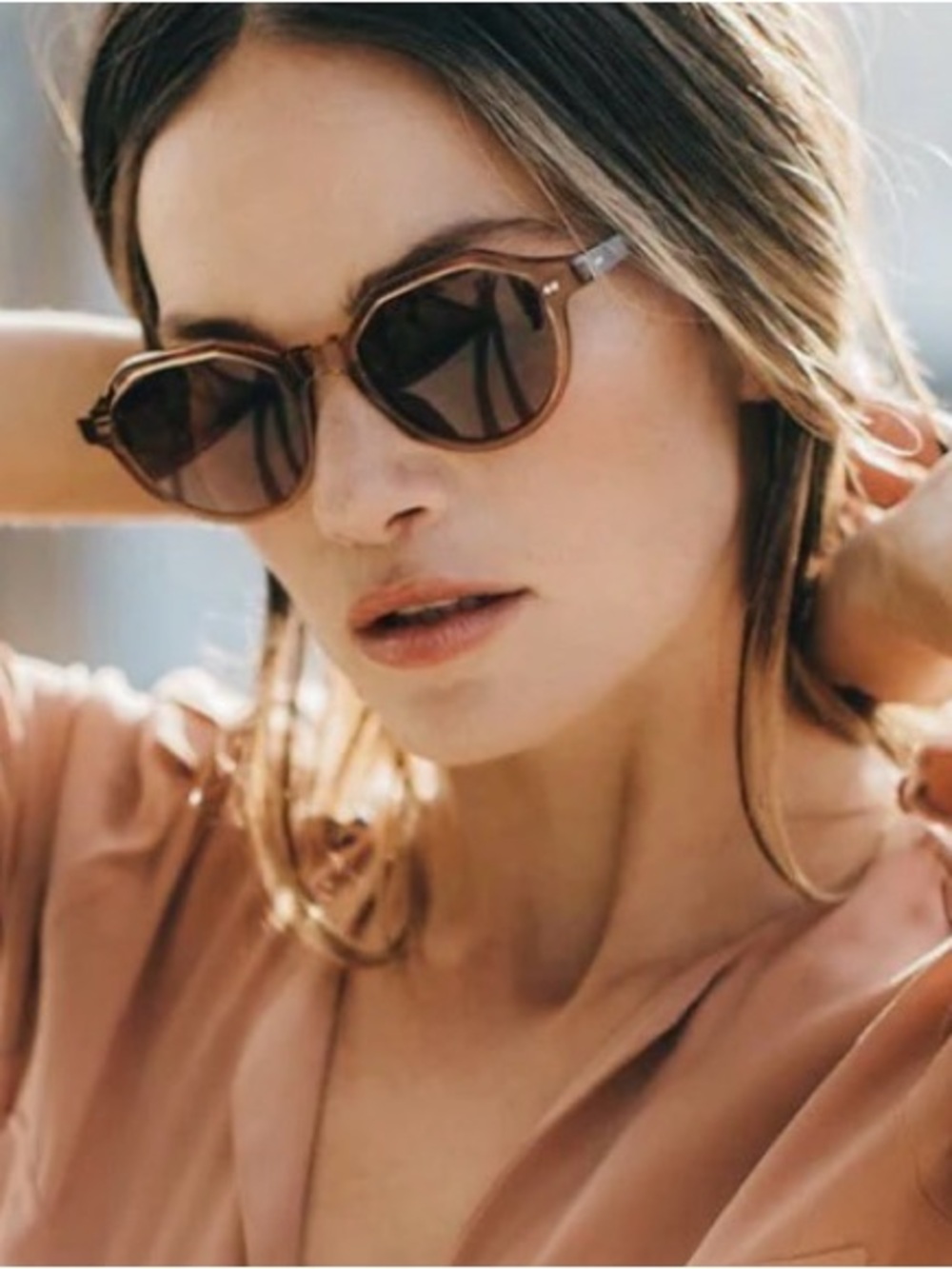 NEW SHWOOD EXPERIMENT WITH NATURE POWELL’S BROWN AUTHENTIC SUNGLASSES